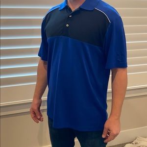 PGA Tour Short Sleeve Airflux Color Block Polo - L